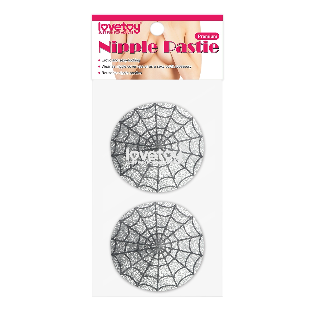 Reusable Spider Glittering Sexy Pasties